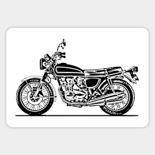 CB550 Motorcycle Sketch Art Magnet